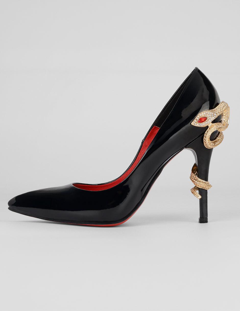 Zapatillas Exterior Charol Color Negro Para Mujer De RBCOLLECTION
