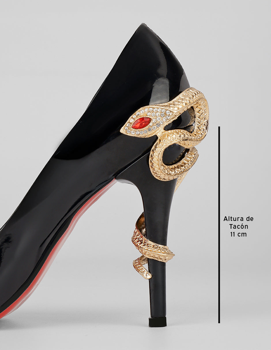 Zapatillas Edén en Charol – Negro