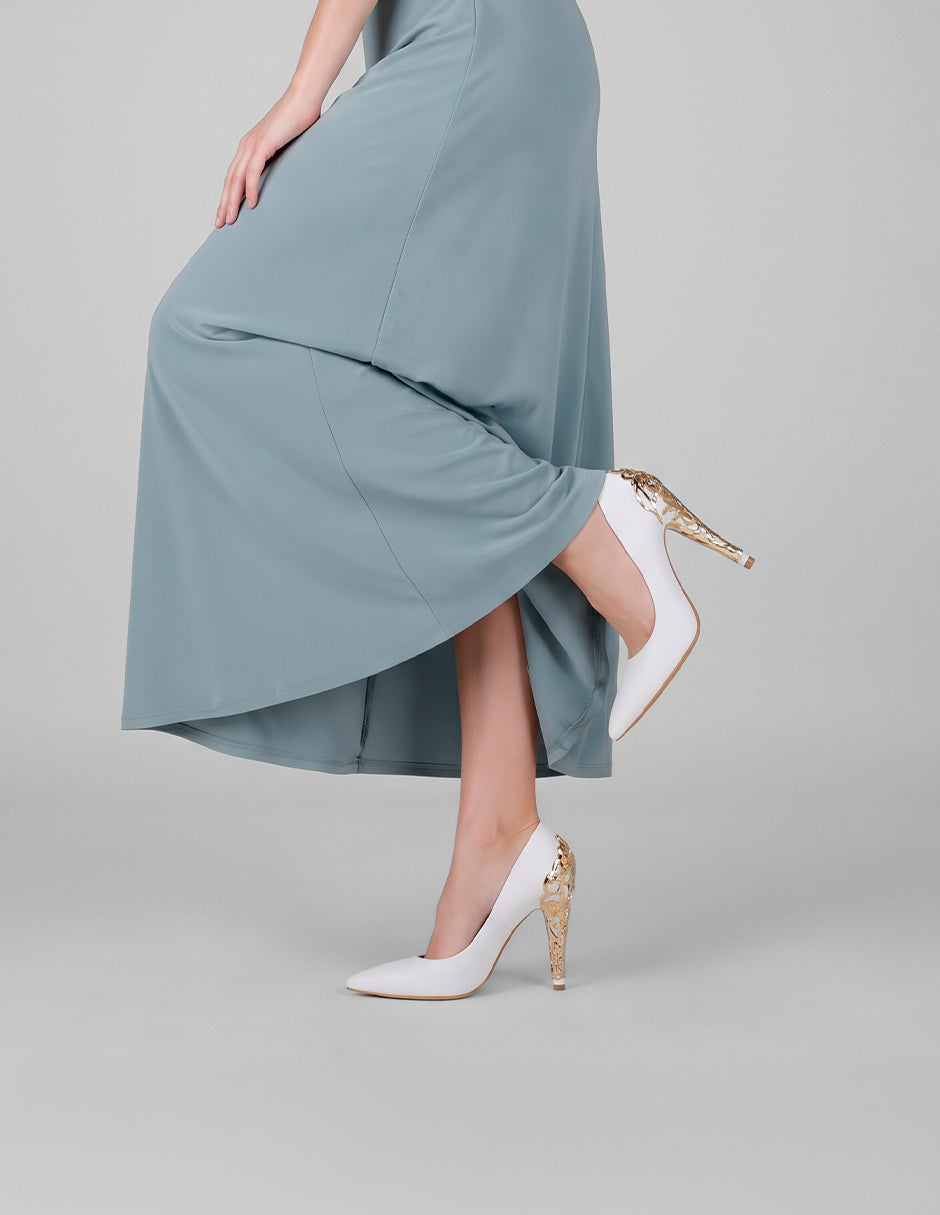 Zapatillas Queen en Piel vegana – Blanco