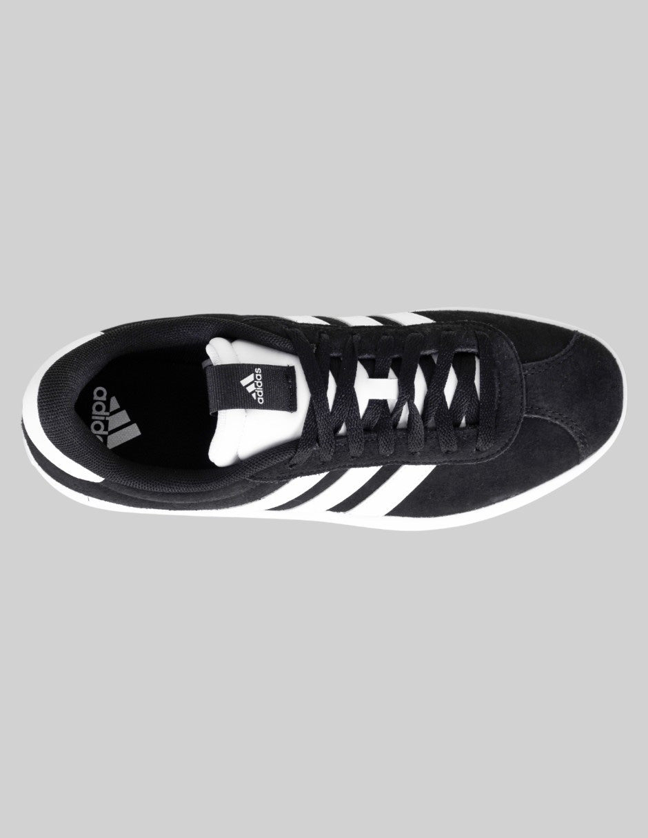 Tenis con cordones  VL Court en Piel Vegana de Adidas – Negro