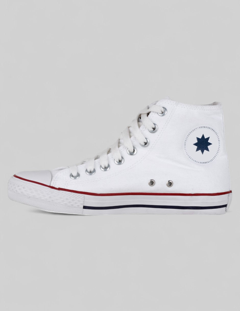 Tenis botín Italia en Textil – Blanco