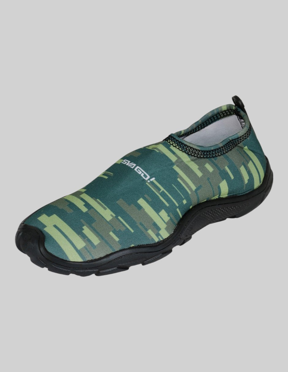 Calzado para natación  CAMUFLAJE  en Textil – Verde