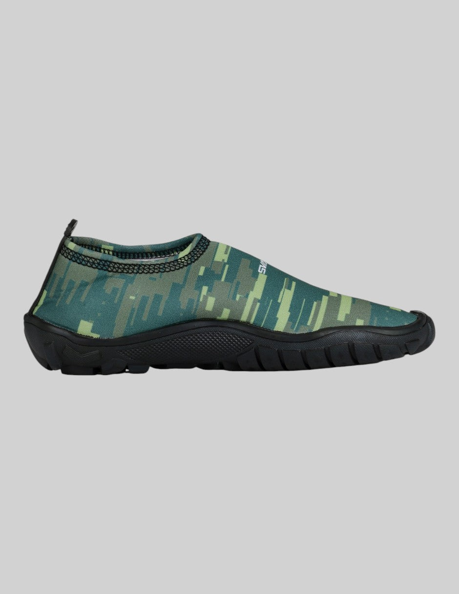 Calzado para natación  CAMUFLAJE  en Textil – Verde