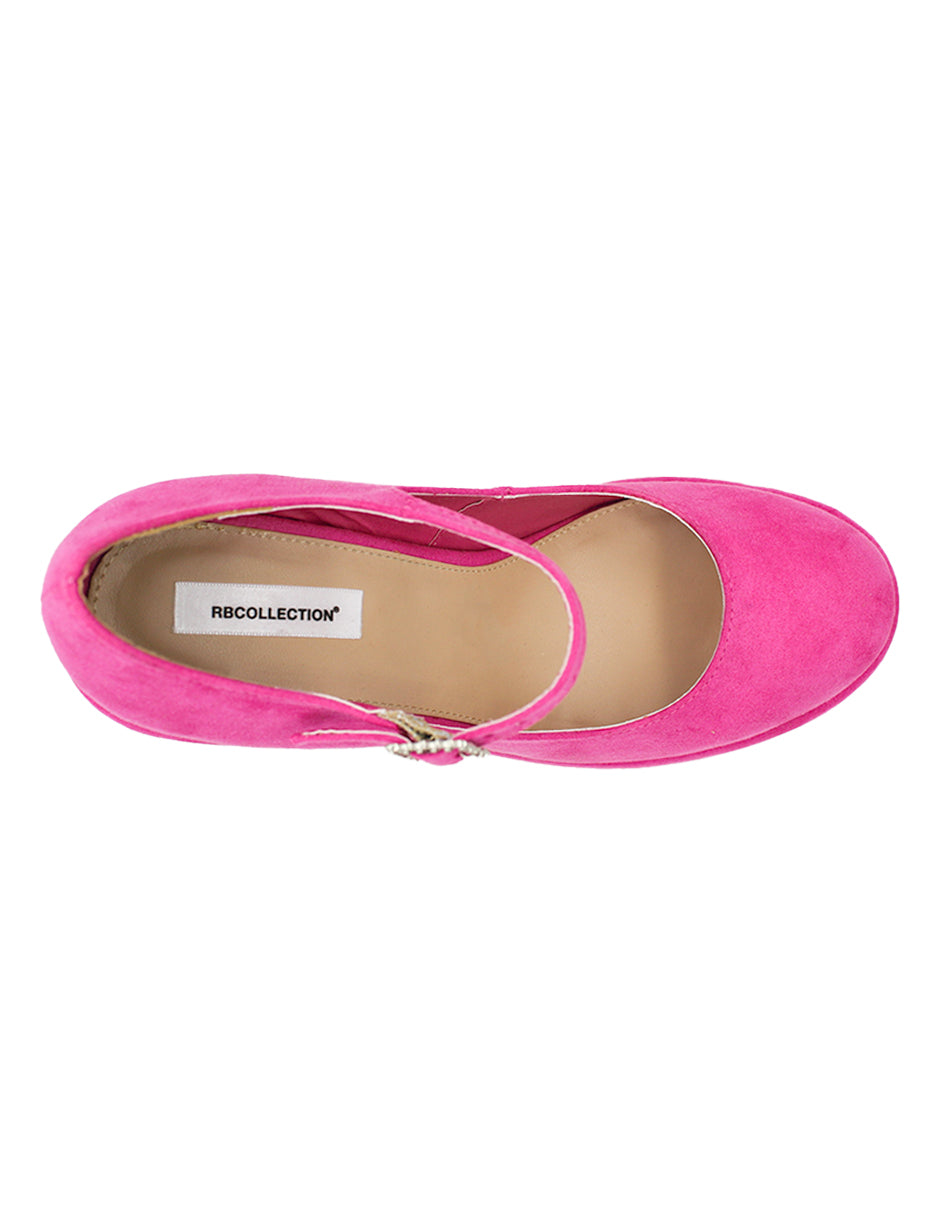 Zapatillas Exterior Textil Color Rosa Para Mujer De RBCOLLECTION