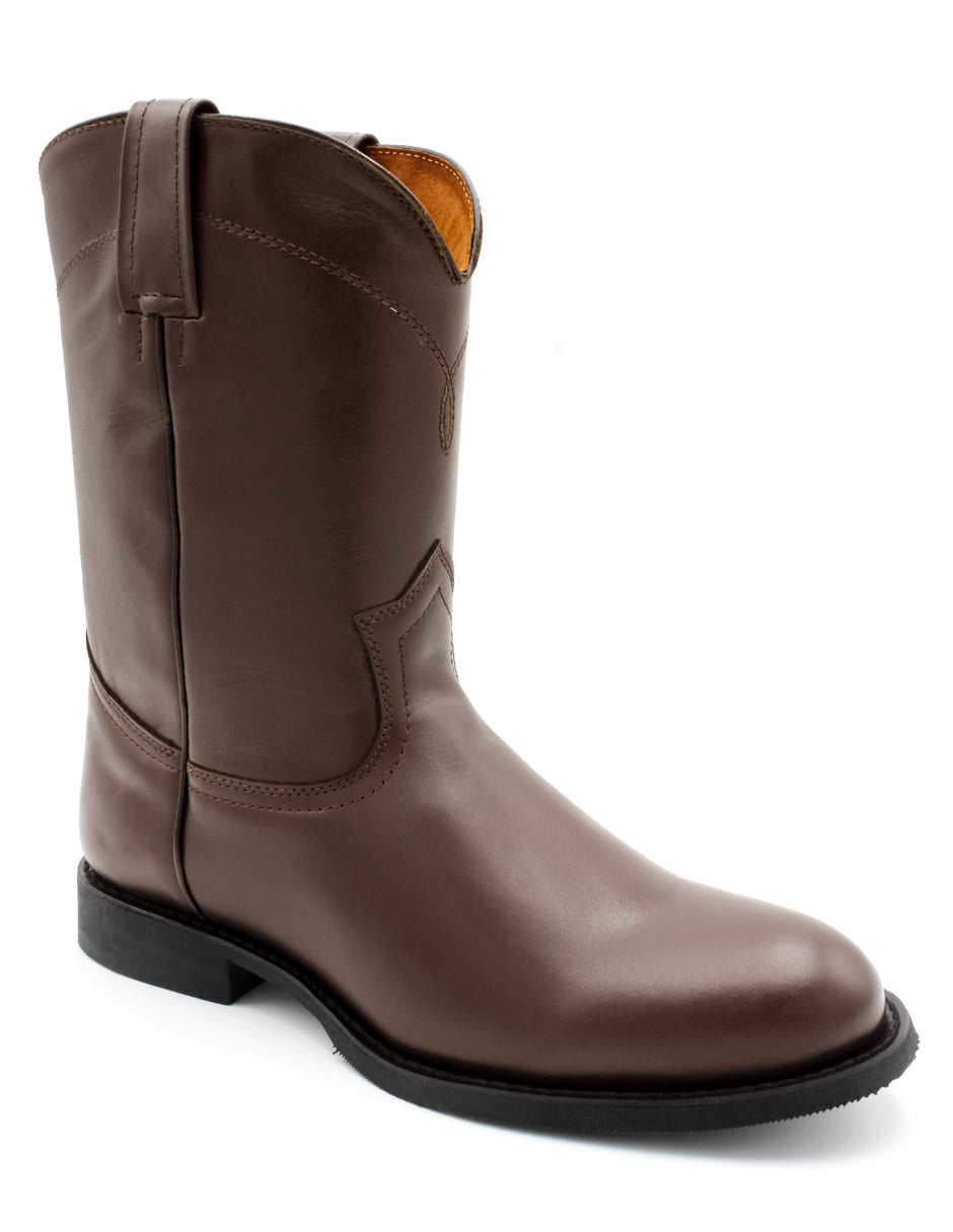 Botas western Exterior PIEL Color Café Para Hombre De RBCOLLECTION