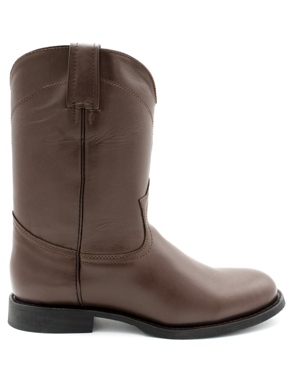 Botas western Exterior PIEL Color Café Para Hombre De RBCOLLECTION