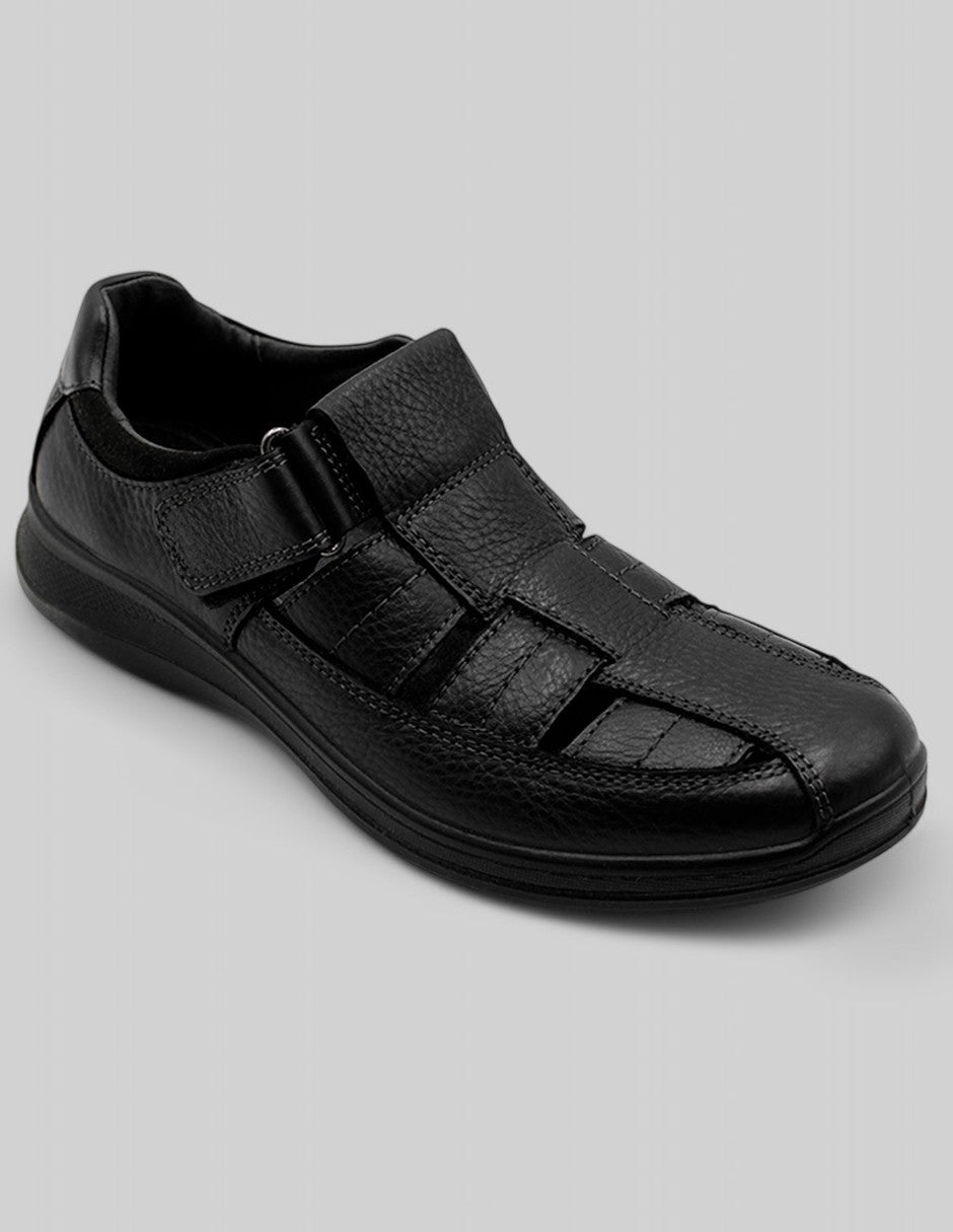 Sandalias casuales Exterior Piel Color Negro Para Hombre De RBCOLLECTION