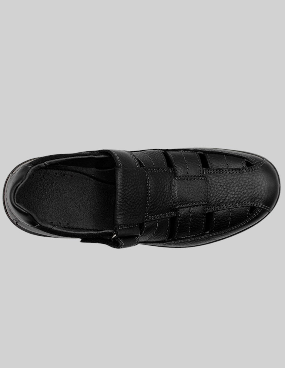 Sandalias casuales Hand Made en Piel – Negro