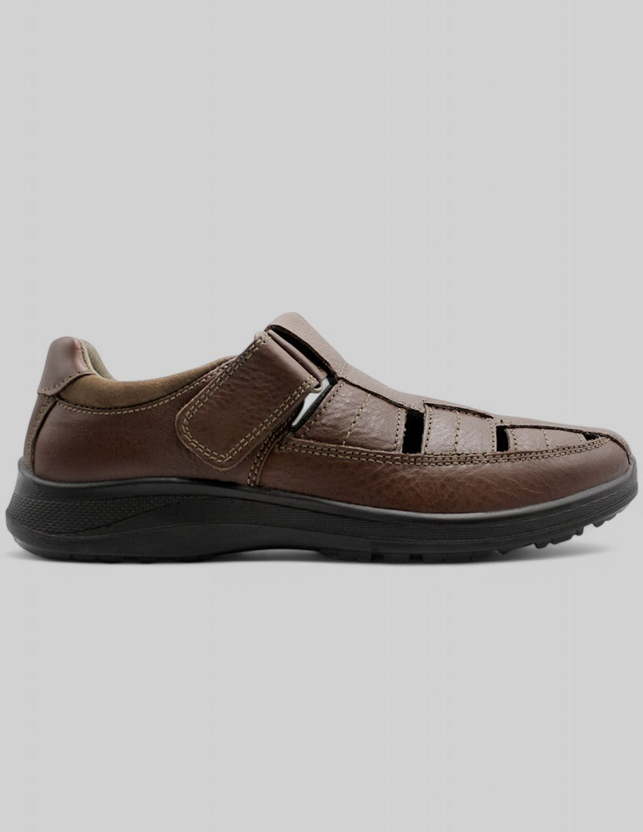 Sandalias casuales Hand Made en Piel – Café