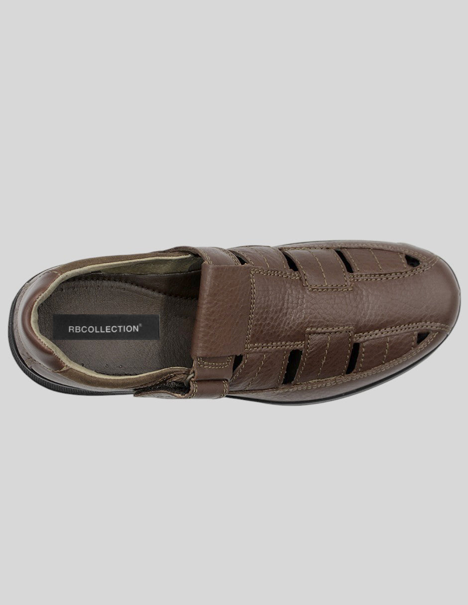 Sandalias casuales Hand Made en Piel – Café