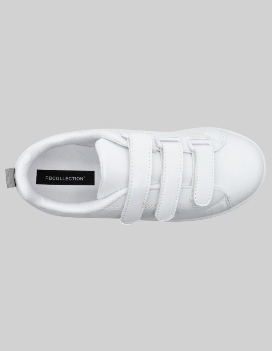 Tenis Kids en Piel vegana – Blanco