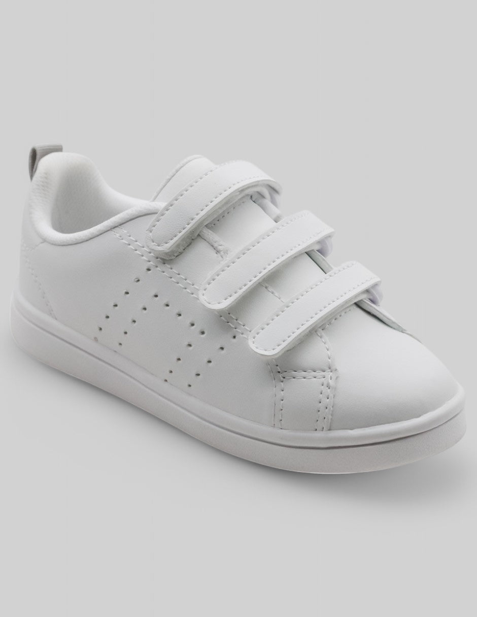 Tenis Exterior Piel vegana Color Blanco Para Niño De RBCOLLECTION