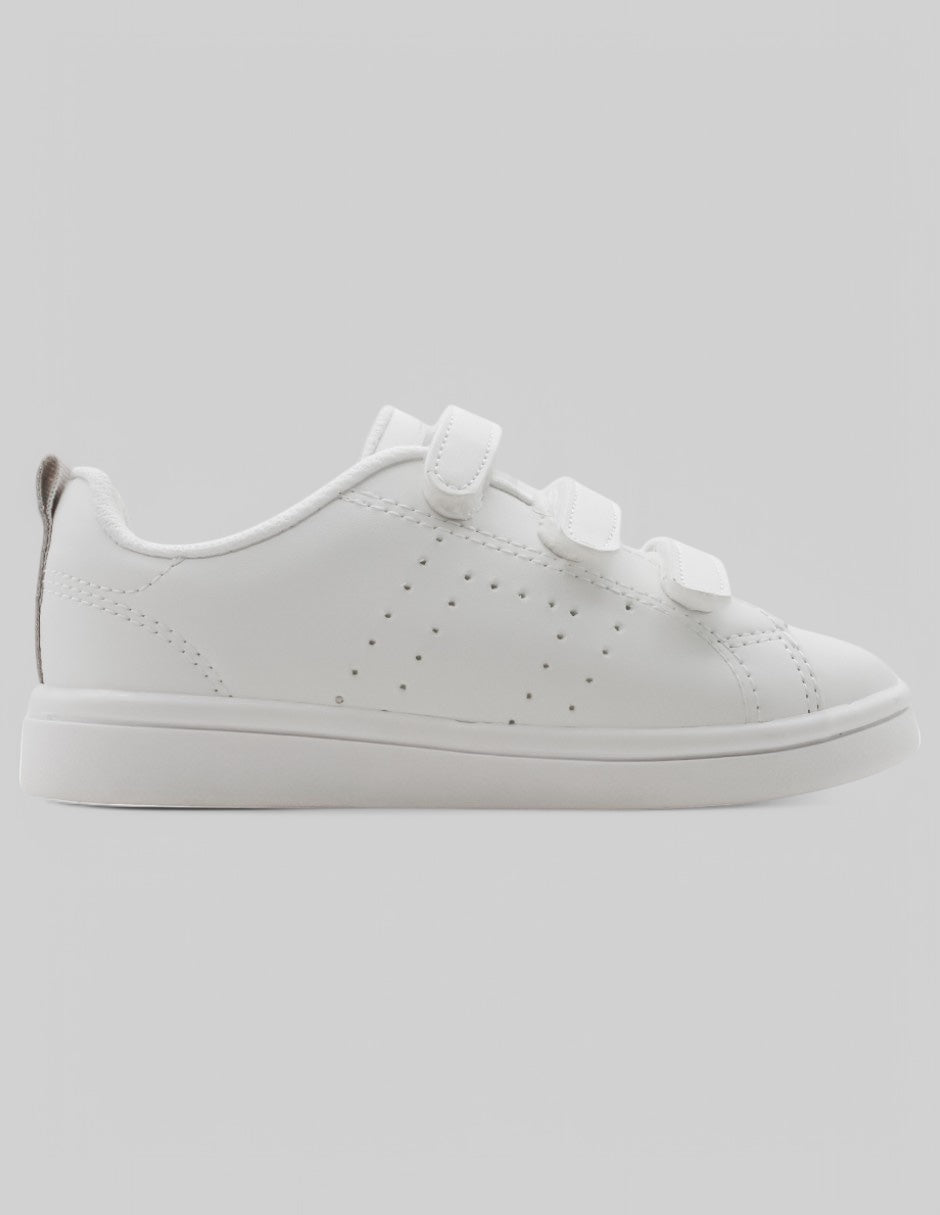 Tenis Kids en Piel vegana – Blanco