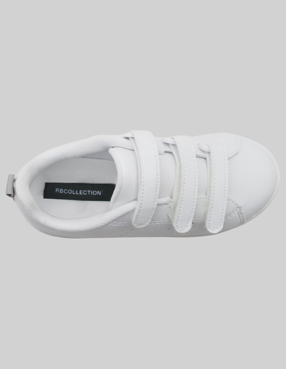 Tenis Kids en Piel vegana – Blanco