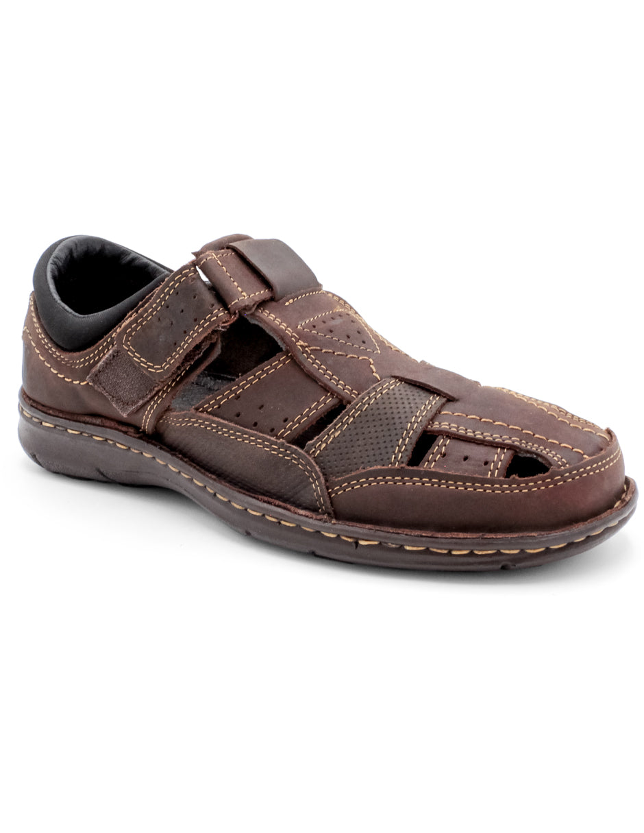 Sandalias casuales Exterior Piel Color Café Para Hombre De RBCOLLECTION