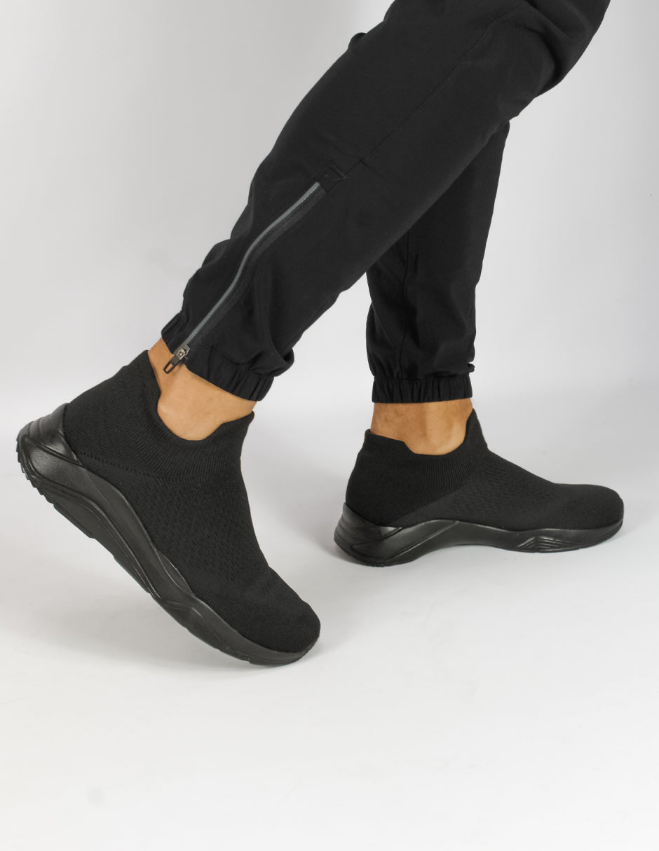 Tenis tipo deportivo  Exterior Textil Color Negro Para Hombre De RBBASICS