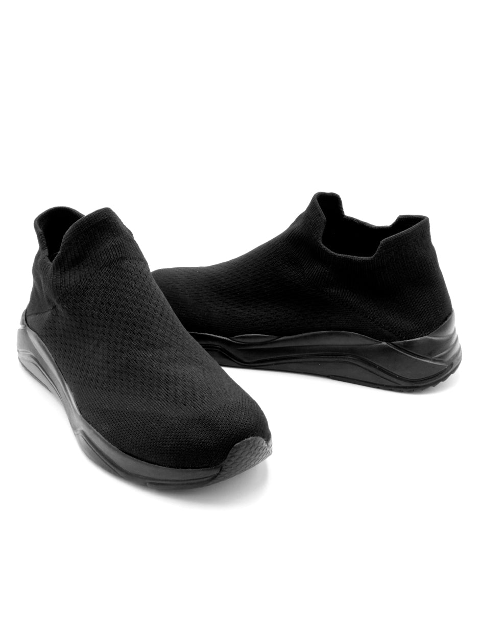 Tenis tipo deportivo Exterior Textil Color Negro Para Hombre De RBBASICS