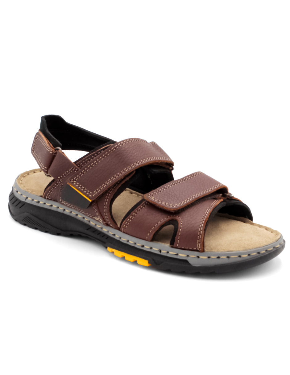 Sandalias casuales Exterior PIEL Color Café Para Hombre De RBCOLLECTION