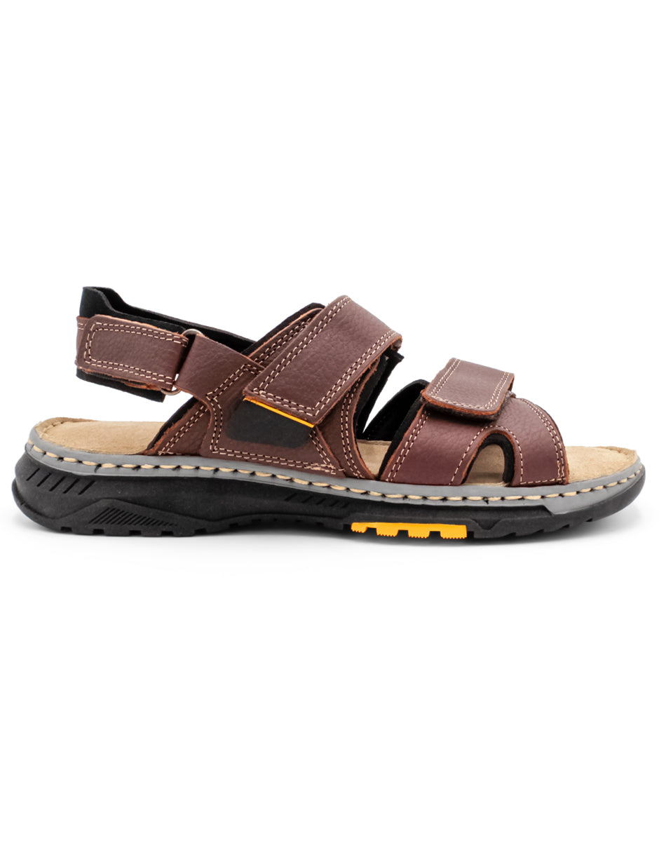 Sandalias casuales Exterior PIEL Color Café Para Hombre De RBCOLLECTION