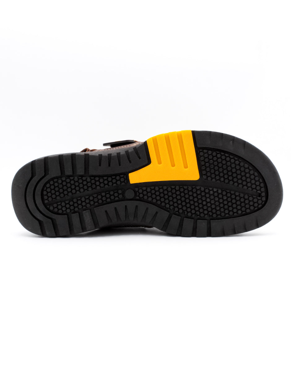 Sandalias casuales Exterior PIEL Color Café Para Hombre De RBCOLLECTION