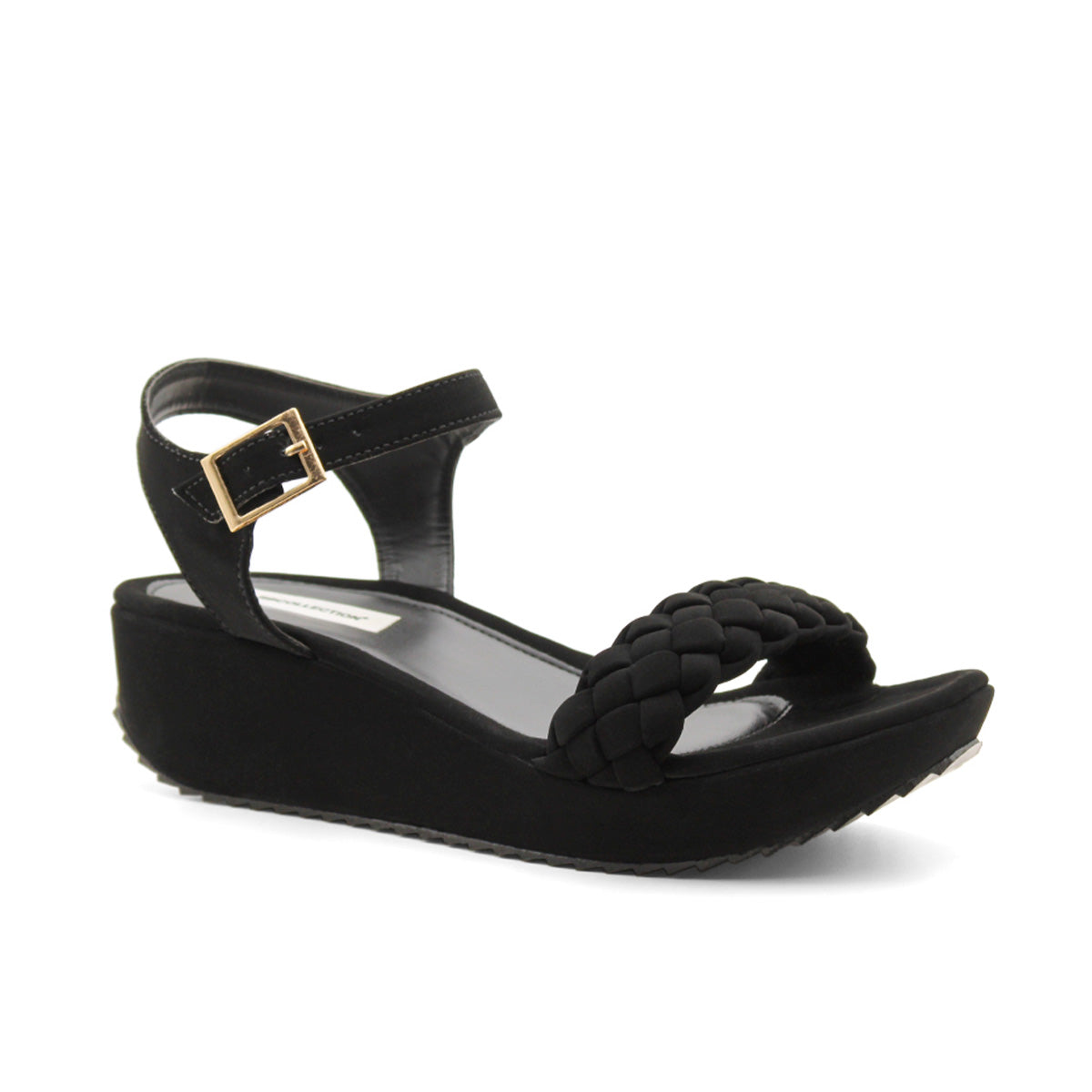 Sandalias de piso Color Negro Para Mujer De RBCOLLECTION