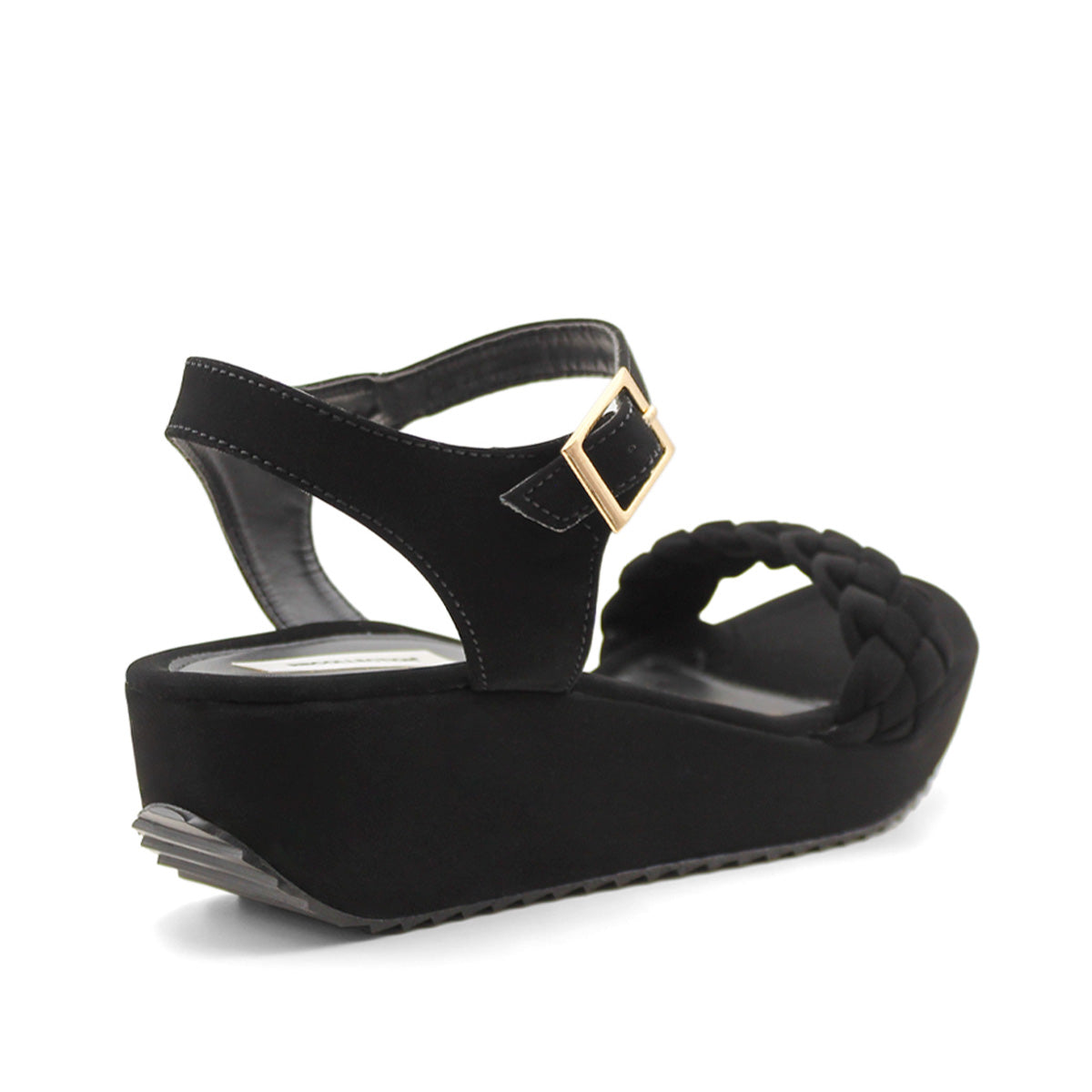 Sandalias de piso Color Negro Para Mujer De RBCOLLECTION