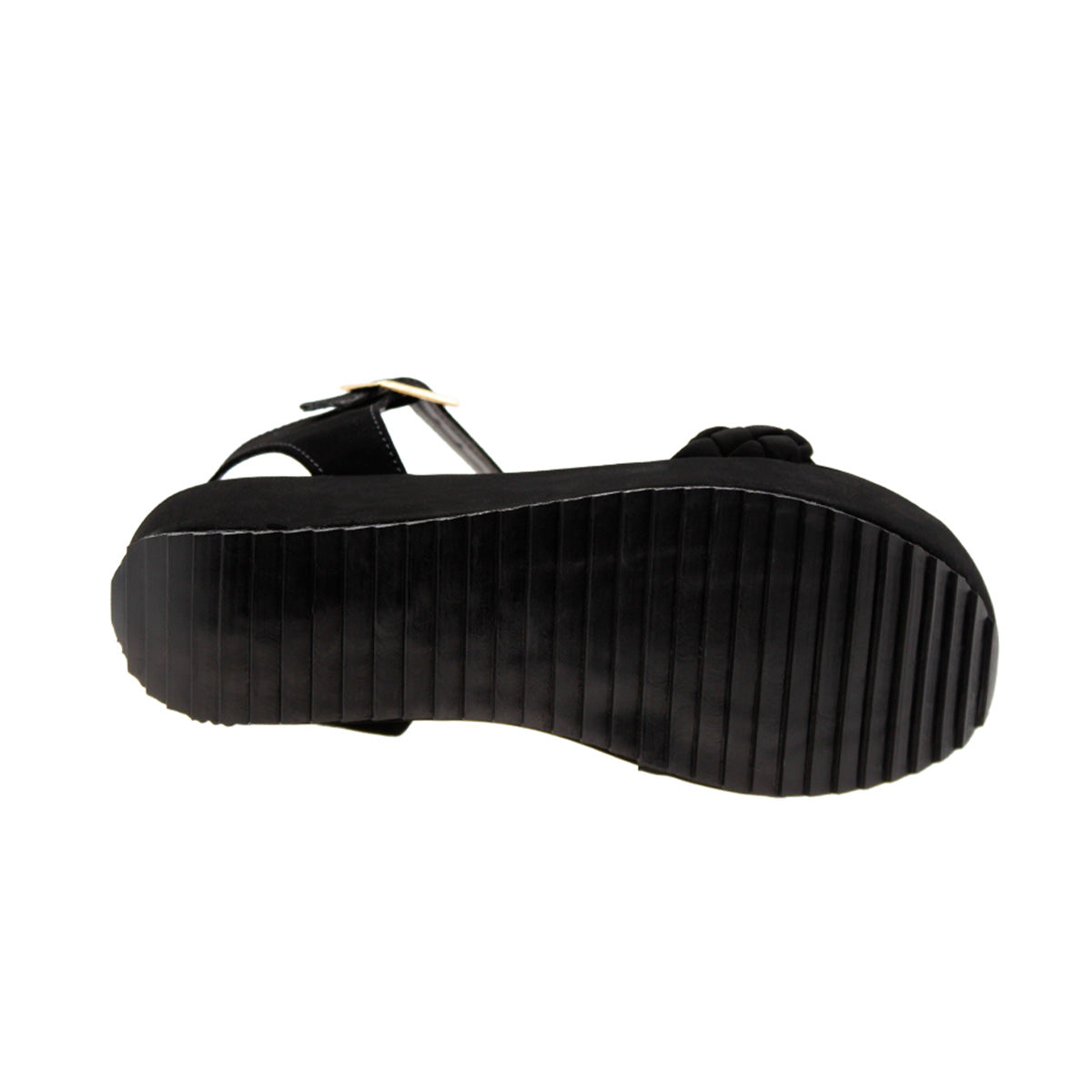 Sandalias de piso Color Negro Para Mujer De RBCOLLECTION