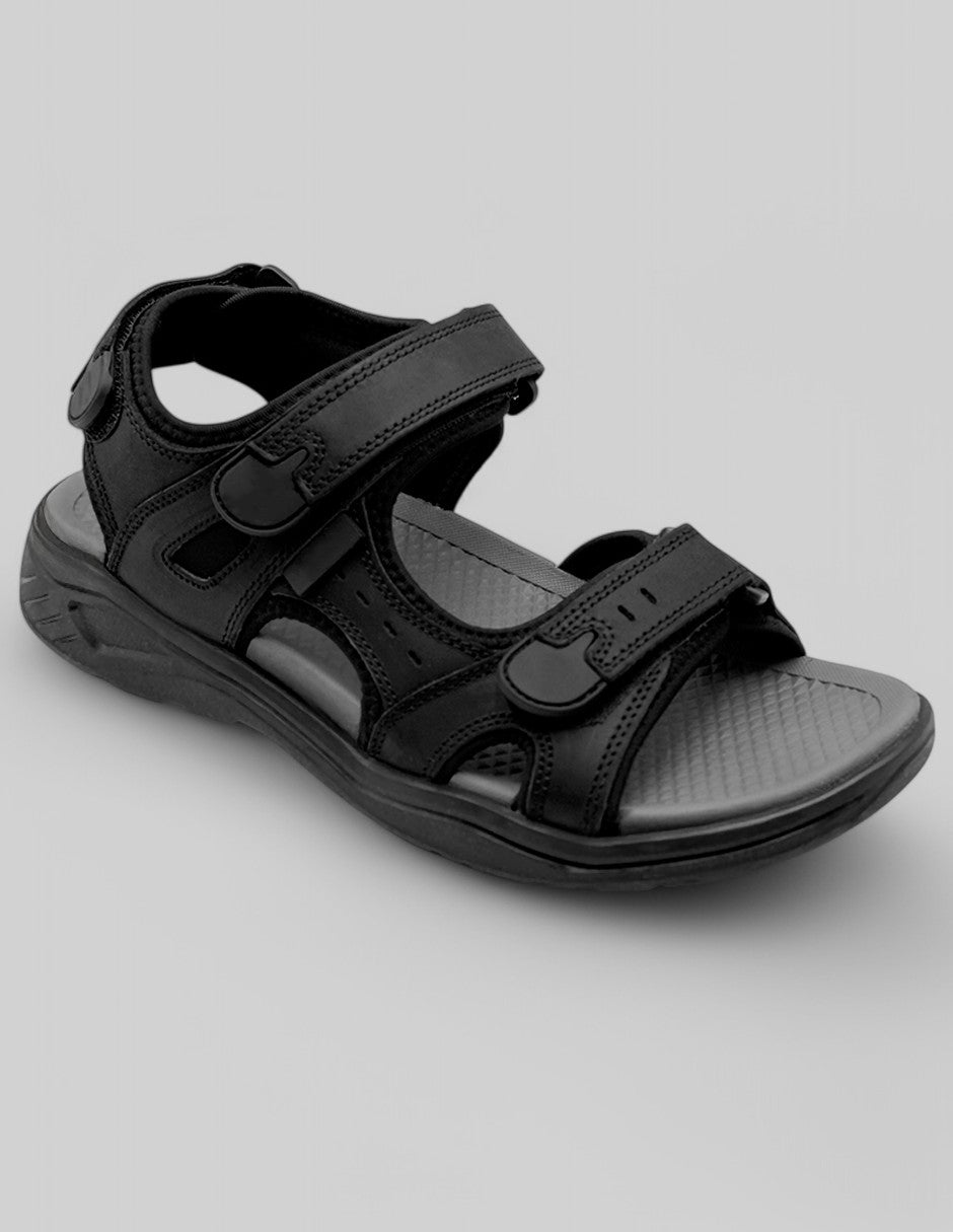Sandalias casuales Exterior Piel Color Negro Para Hombre De RBCOLLECTION