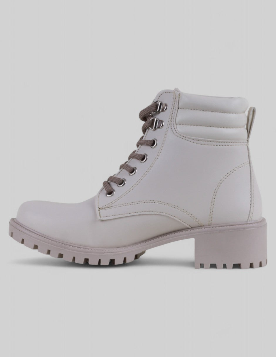 Botas casuales Storm en Piel vegana – Beige