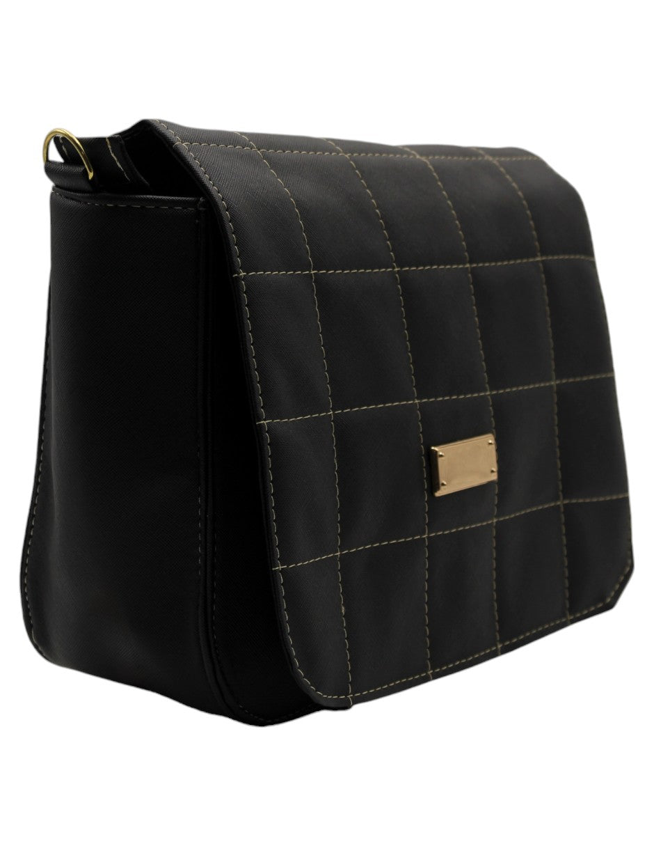 Bolso Crossbody en Textil Color Negro