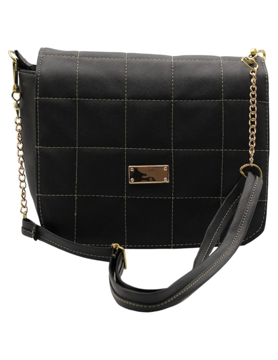 Bolso Crossbody en Textil Color Negro