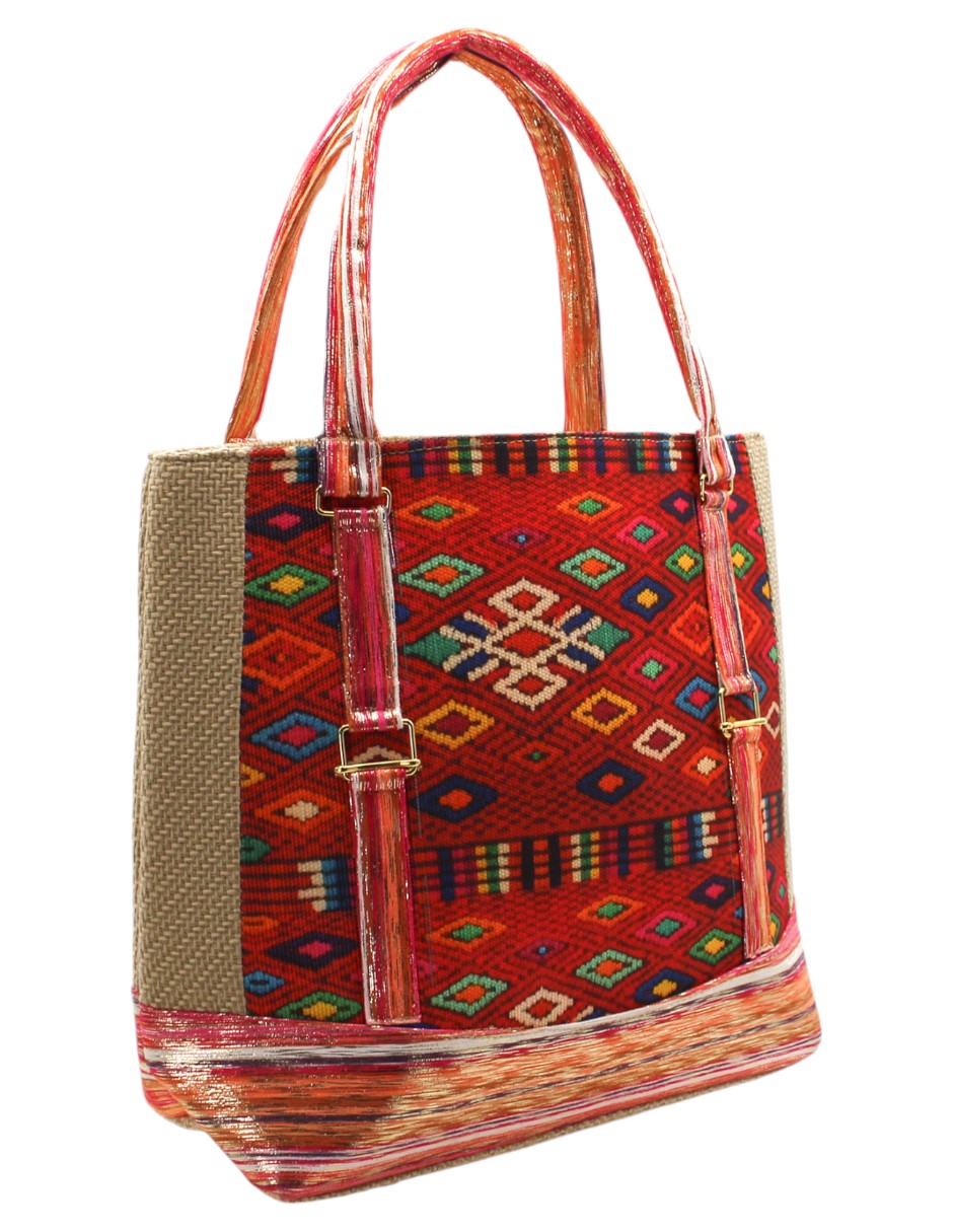 Bolsa Satchel en Textil Color Multicolor