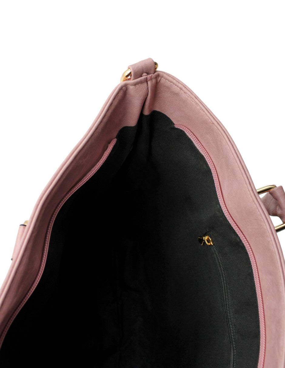 Bolsa Tote en Piel vegana Color Rosa