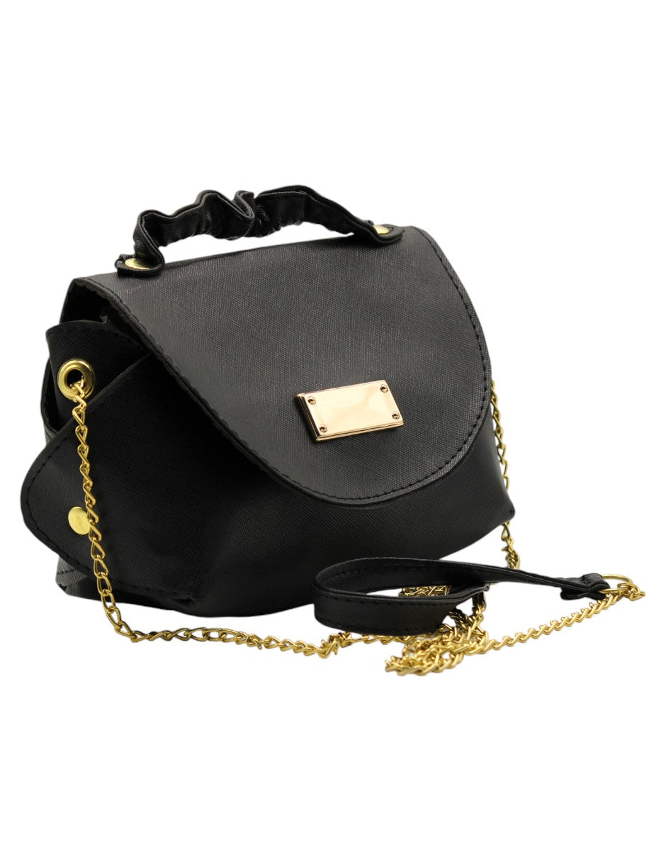 Bolso Crossbody en Sintético Color Negro