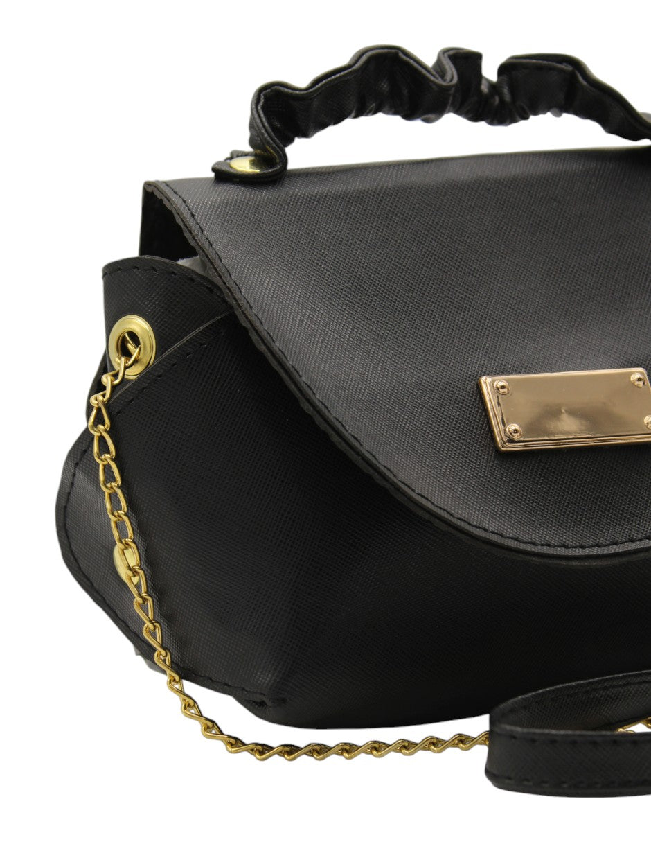 Bolso Crossbody en Sintético Color Negro