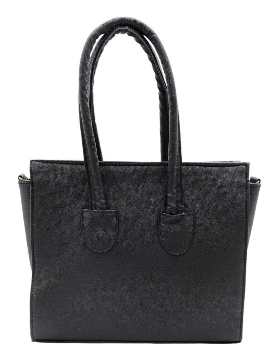 Bolsa Satchel en Piel vegana Color Negro