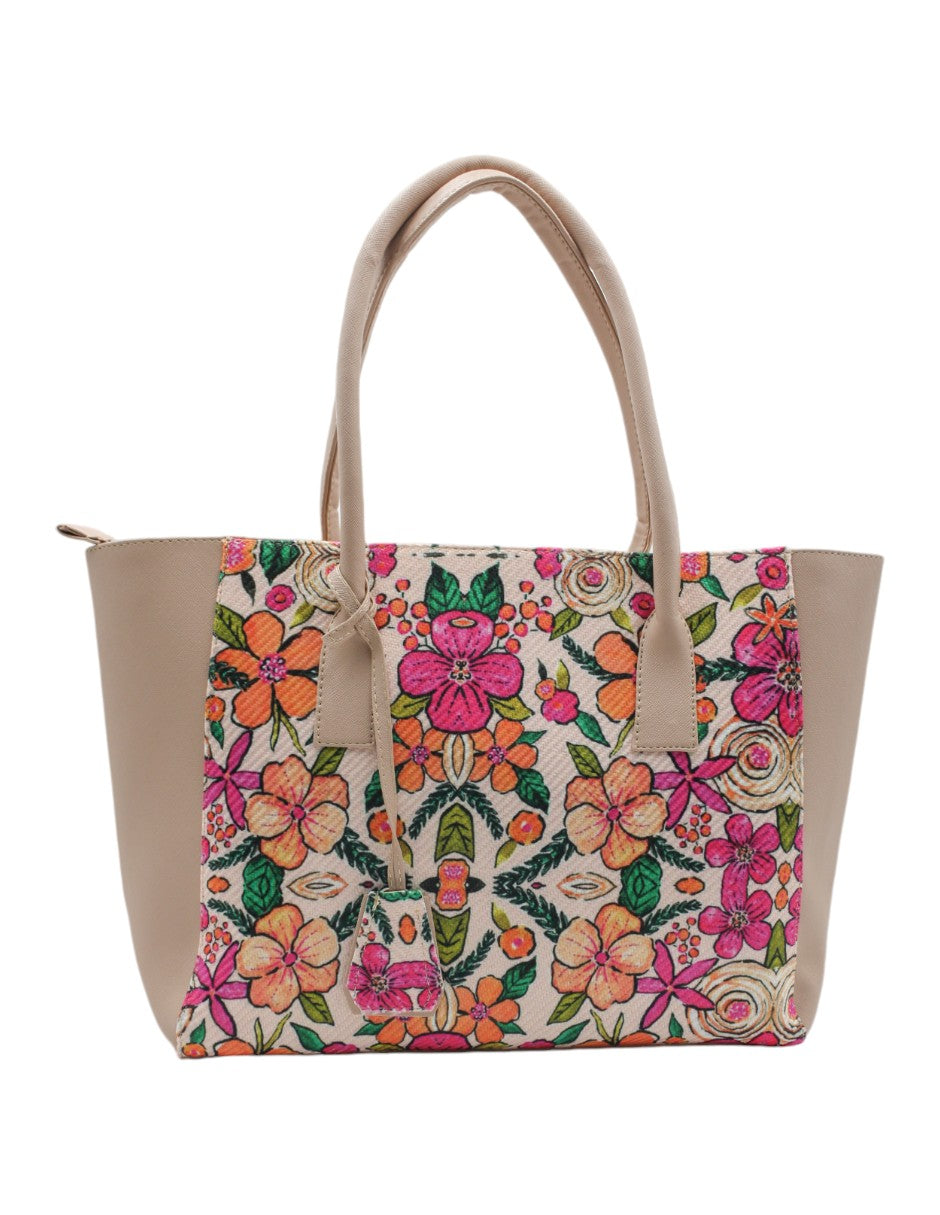 Bolsa Tote Exterior Textil Color Multicolor Para Mujer De RBBASICS