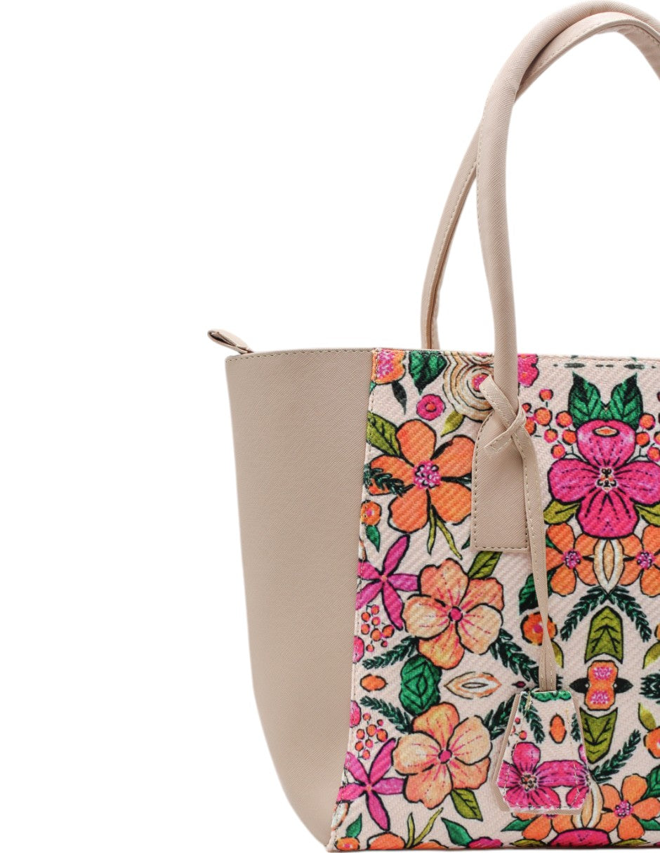 Bolsa Tote en Textil Color Multicolor