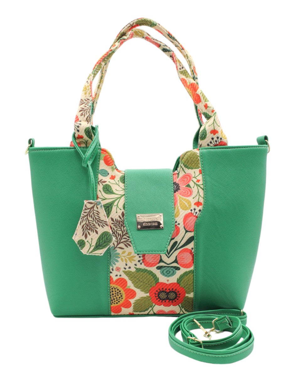 Bolsa Satchel en Piel vegana Color Verde