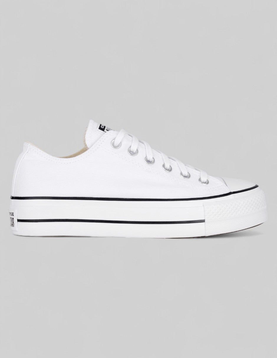 Tenis con cordones  Plataforma Lift en Textil de Converse – Blanco
