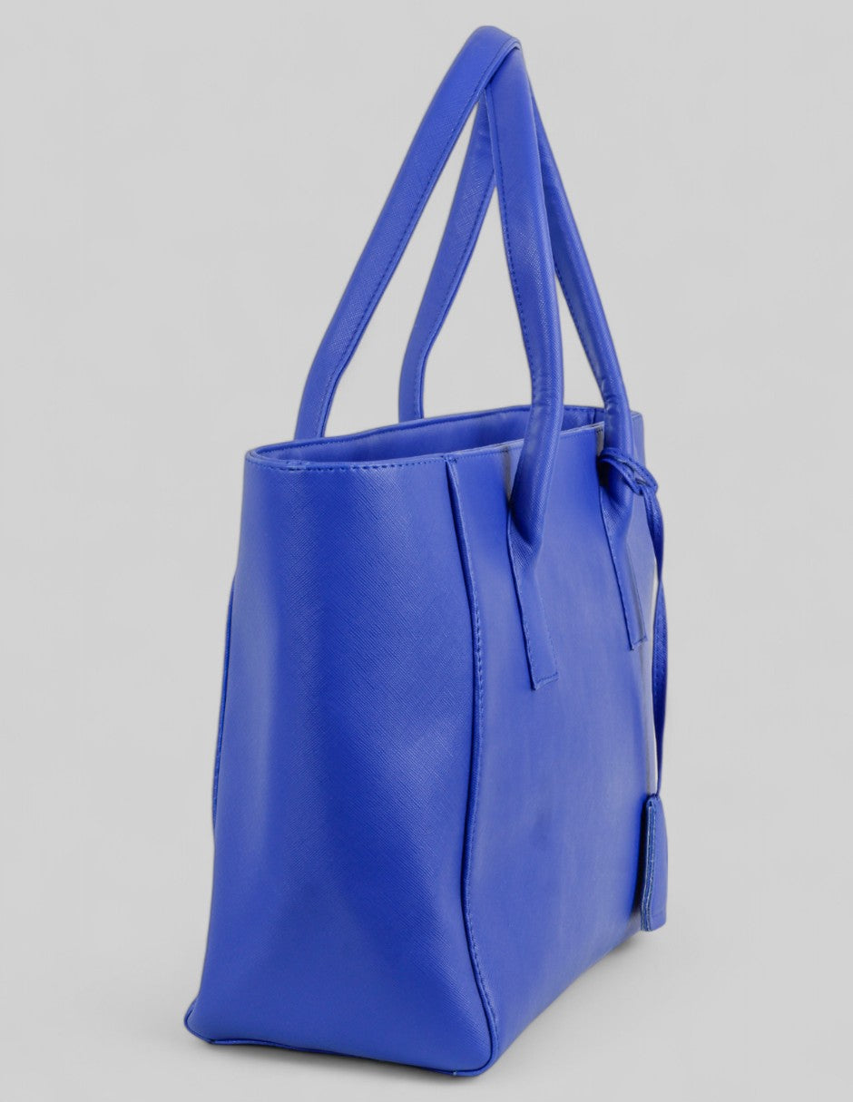 Bolsa Tote en Piel vegana - Azul