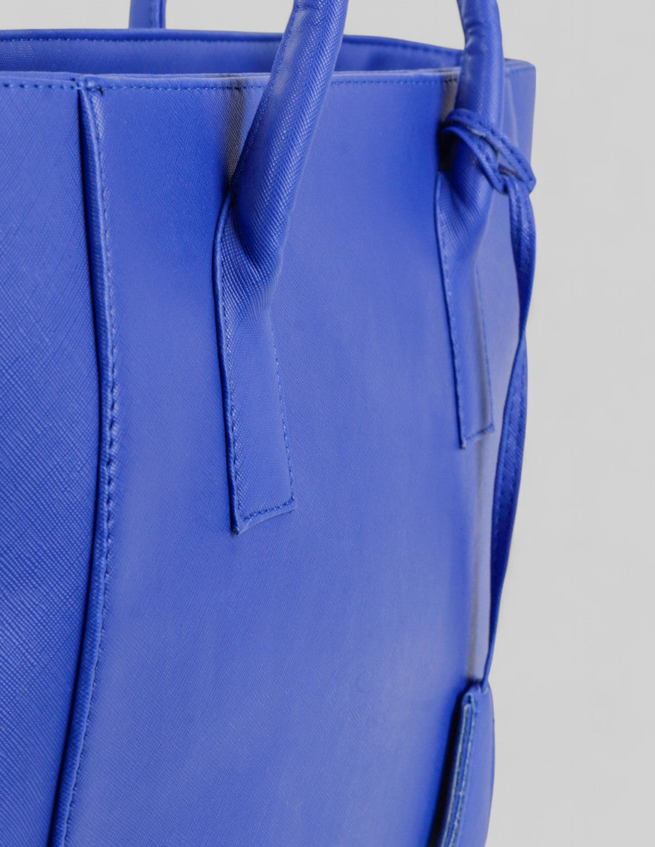Bolsa Tote en Piel vegana - Azul