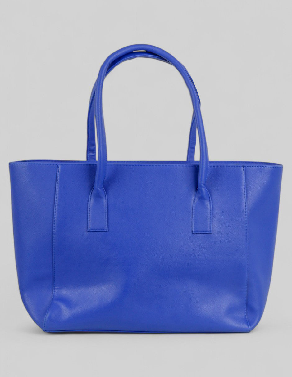 Bolsa Tote en Piel vegana - Azul