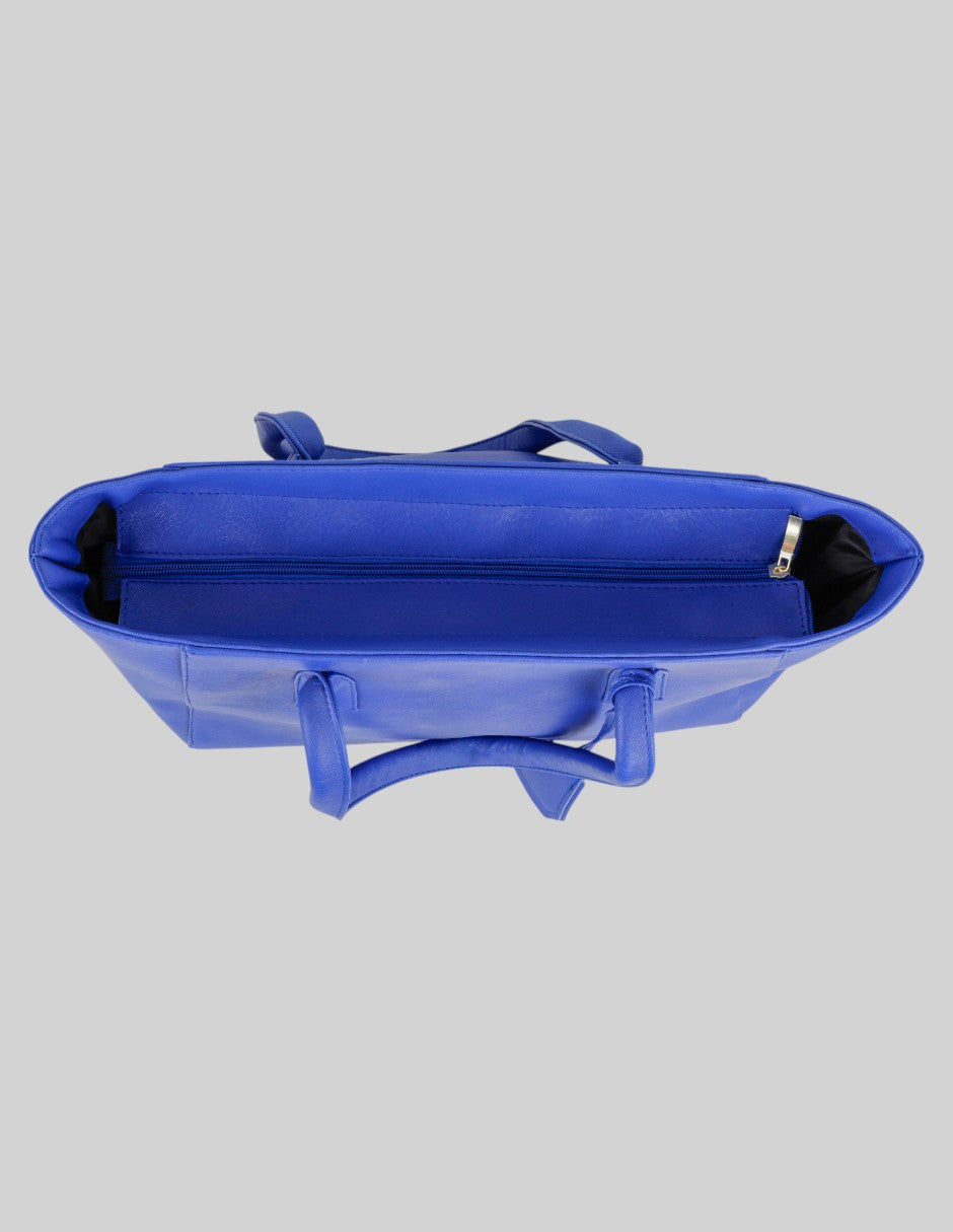 Bolsa Tote en Piel vegana - Azul