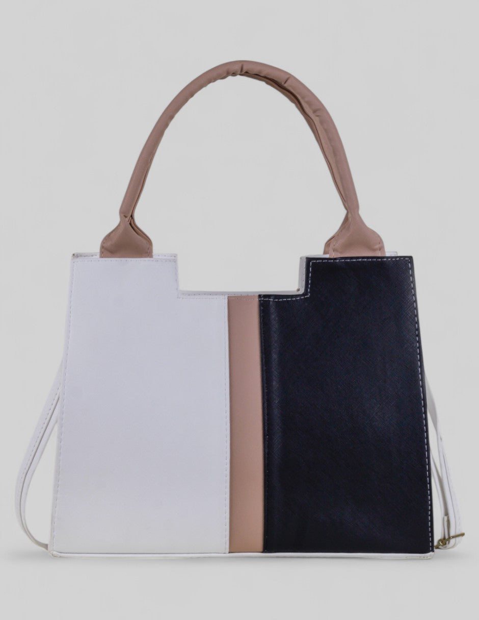 Bolsa Satchel Exterior Piel vegana Color Multicolor Para Mujer De RBBASICS