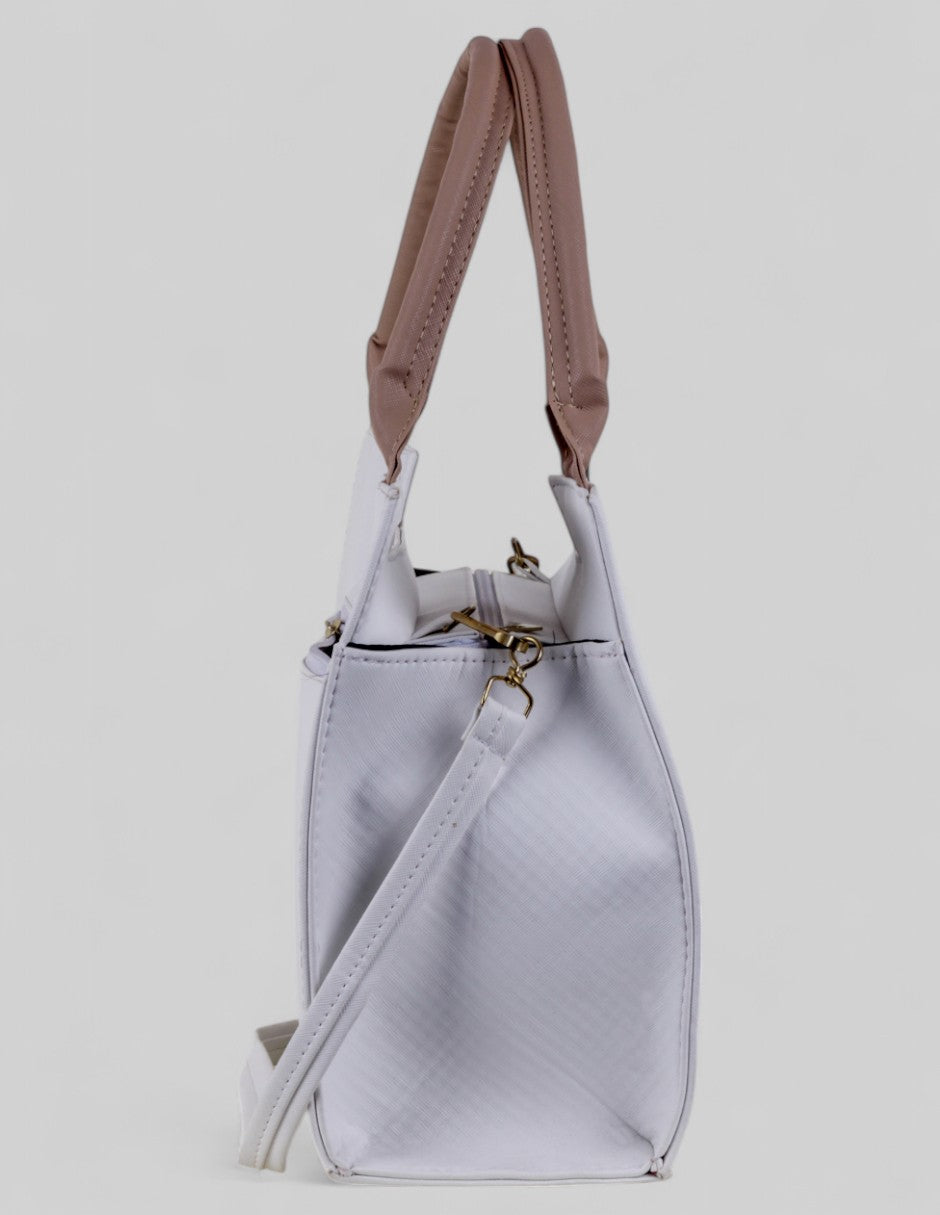 Bolsa Satchel en Piel vegana - Multicolor