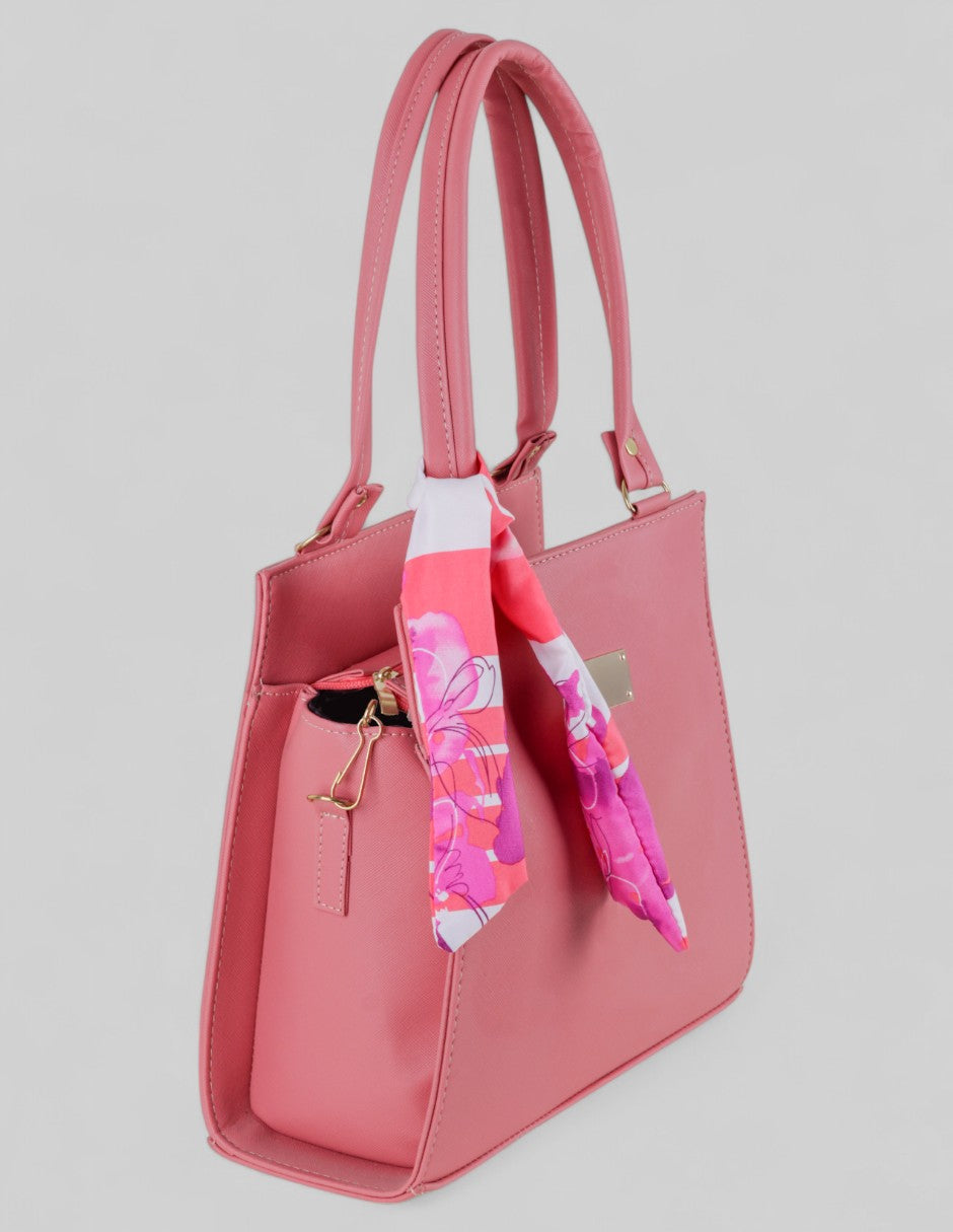 Bolsa Tote en Piel vegana - Rosa