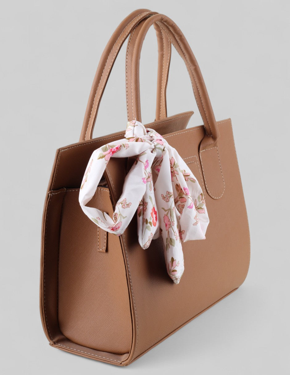 Bolsa Tote en Piel vegana - Café