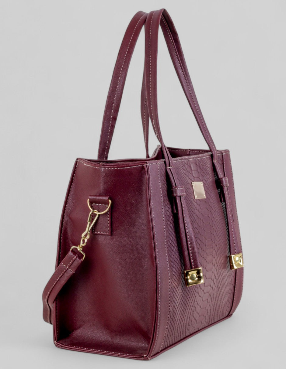 Bolsa Tote en Piel vegana - Rojo