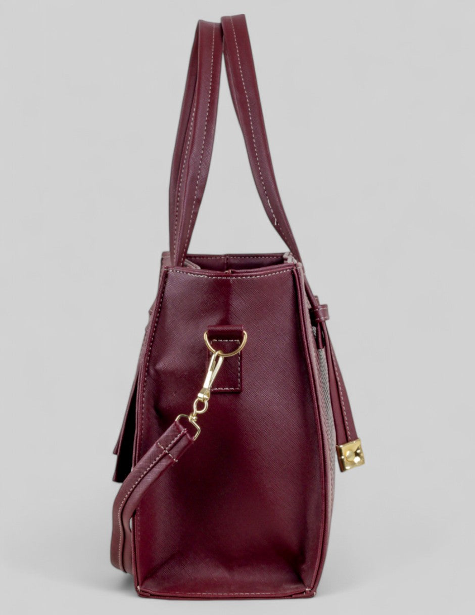 Bolsa Tote en Piel vegana - Rojo